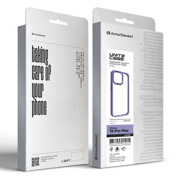 Чохол ArmorStandart UNIT2 для Apple iPhone 15 Pro Max Lavender (ARM69991) ARM69991 фото
