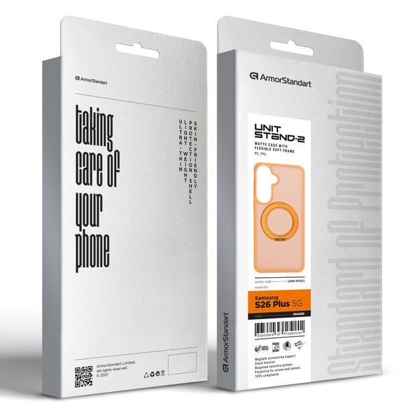 Чохол ArmorStandart Unit Stand2 для Samsung S26 Plus 5G Orange (ARM89962) ARM89962 фото