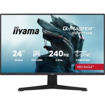 Монітор IIYAMA 23.8" 16:9 ігровий IPS РК , 1920х1080, 0.3 мс (MPRT), 240 Гц, 350 кд/м2, AdaptiveSync/G-Sync, G2471HS-B1 (G2471HS-B1) G2471HS-B1 фото
