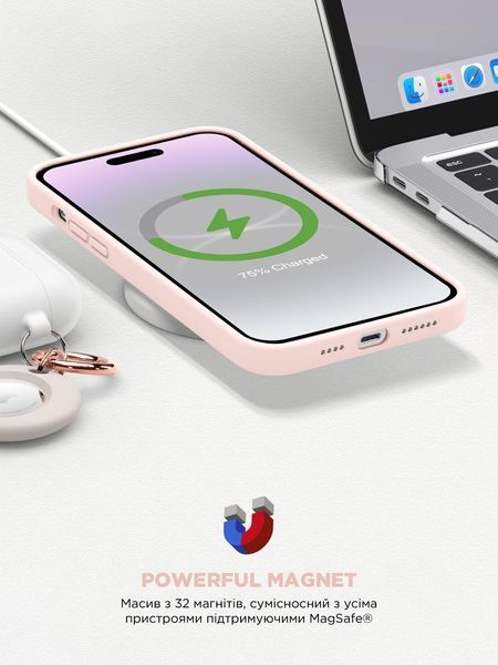 Чохол ArmorStandart ICON2 MagSafe для Apple iPhone 15 Plus Light Pink (ARM72739) ARM72739 фото