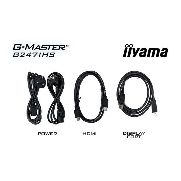 Монітор IIYAMA 23.8" 16:9 ігровий IPS РК , 1920х1080, 0.3 мс (MPRT), 240 Гц, 350 кд/м2, AdaptiveSync/G-Sync, G2471HS-B1 (G2471HS-B1) G2471HS-B1 фото