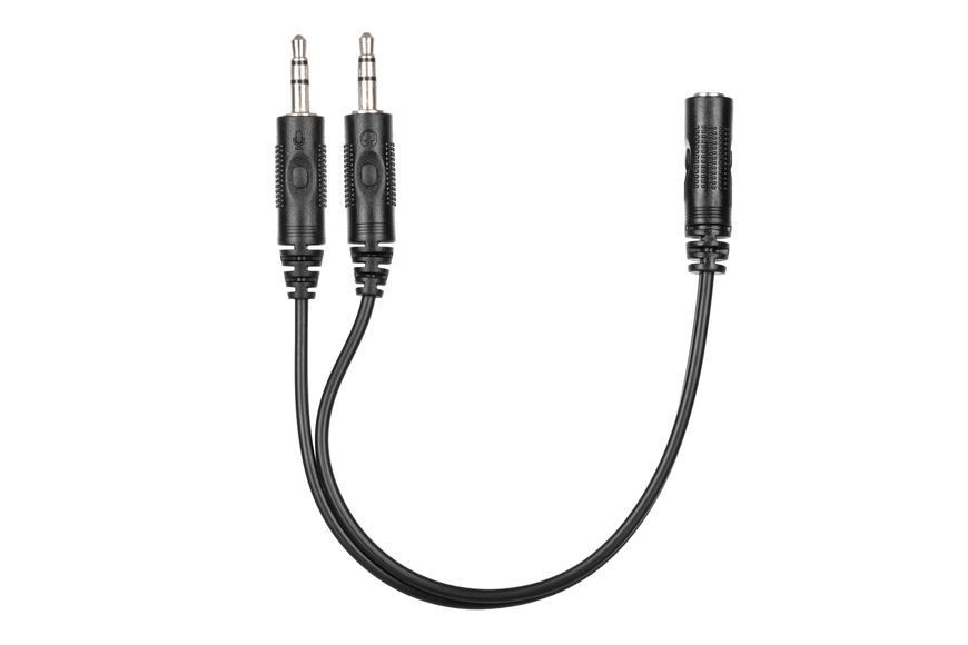 Гарнітура ПК стерео Over-ear 2E CH13 mini-jack, omni-mic, 1.2м, чорний 2E-CH13SJ фото
