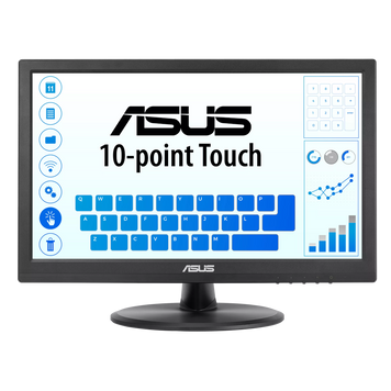 Монітор ASUS сенсорний IPS 15.6",1920*1080,60 Гц,VGA,HD MI VT169HE (90LM09V1-B01170) 90LM09V1-B01170 фото