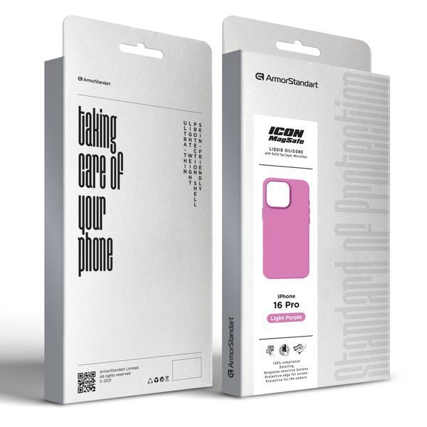 Чохол ArmorStandart ICON2 MagSafe для Apple iPhone 16 Pro Light Purple (ARM80192) ARM80192 фото