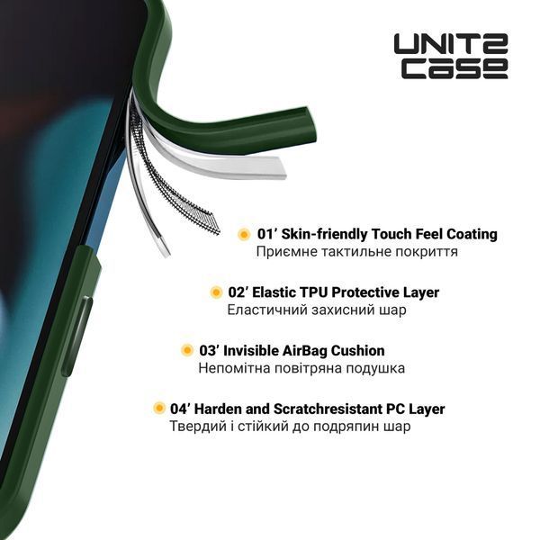 Чохол ArmorStandart UNIT2 для Apple iPhone 15 Pro Max Green (ARM69989) ARM69989 фото