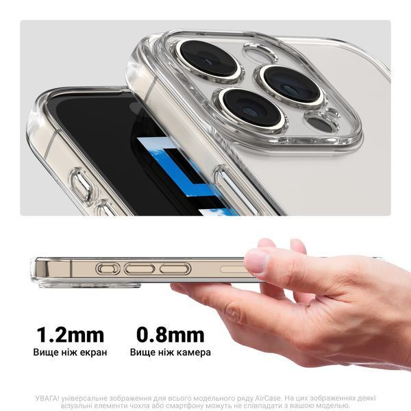 Чохол ArmorStandart Air для Apple iPhone 16 Plus Camera cover Clear (ARM78487) ARM78487 фото