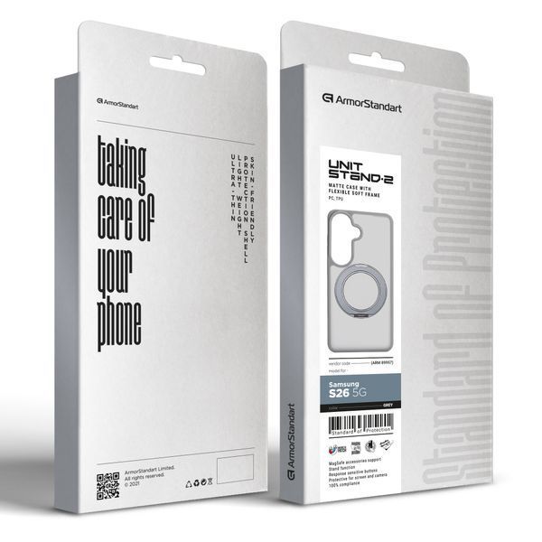 Чохол ArmorStandart Unit Stand2 для Samsung S26 5G Grey (ARM89957) ARM89957 фото