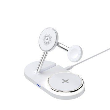 Бездротовий зарядний пристрій ArmorStandart H101 3 in 1 Magnetic White (ARM78102) ARM78102 фото