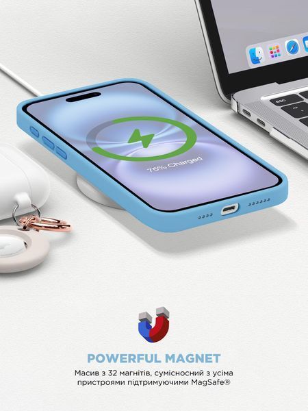 Чохол ArmorStandart ICON2 MagSafe для Apple iPhone 16 Capri Blue (ARM80183) ARM80183 фото