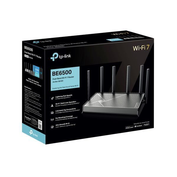 Мережеве обладнання TP-LINK Бездротовий маршрутизатор Archer BE400 (Archer BE400) Archer BE400 фото