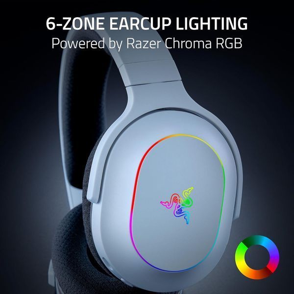Гарнітура ігрова Razer Barracuda X Chroma, BT/WL, RGB, білий RZ04-05220200-R3M1 фото