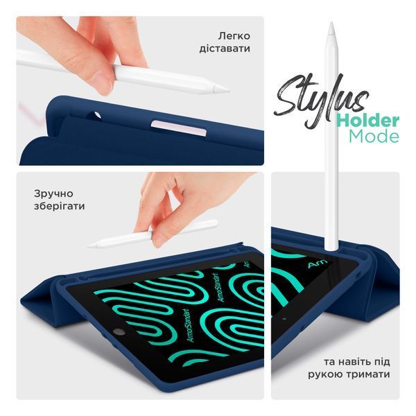Чохол ArmorStandart Smart Fold Pen для Samsung Galaxy Tab A9 Dark Blue (ARM74990) ARM74990 фото