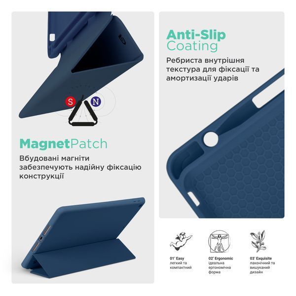 Чохол ArmorStandart Smart Fold Pen для Samsung Galaxy Tab A9 Dark Blue (ARM74990) ARM74990 фото