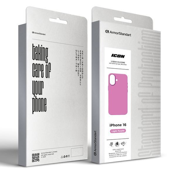 Чохол ArmorStandart ICON2 Case для Apple iPhone 16 Light Purple (ARM79627) ARM79627 фото