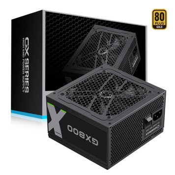 Блок живлення GAMEMAX 800W, 80 Gold , Smart fan 120mm OTP / OVP / UVP/ SIP / OCP/ OLP/ OPP/ SCP GX-800 (GX-800) GX-800 фото
