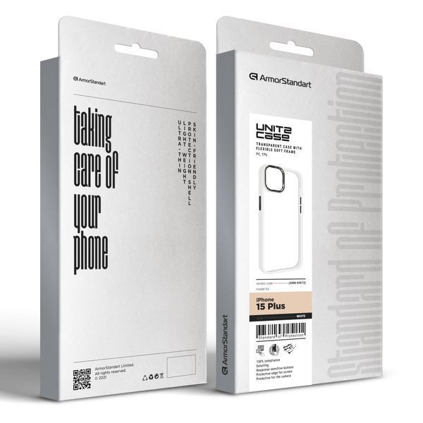 Чохол ArmorStandart UNIT2 для Apple iPhone 15 Plus White (ARM69973) ARM69973 фото