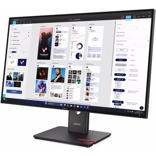 Монітор LENOVO 31.5" 16:9 IPS РК , 3840х2160, 60 Гц, 6 мс, HDR, 1xHDMI 2.1/1xDP 1.4/3xUSB 3.2/1xUSB-C (PD до T32UD-40 (64B0GAT1UA) 64B0GAT1UA фото