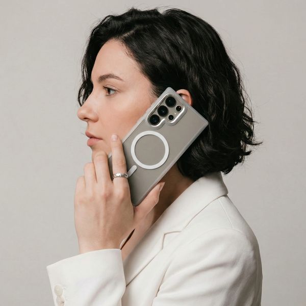 Чохол ArmorStandart Unit MagCase для Samsung S26 Ultra 5G Matte Clear Silver (ARM88811) ARM88811 фото