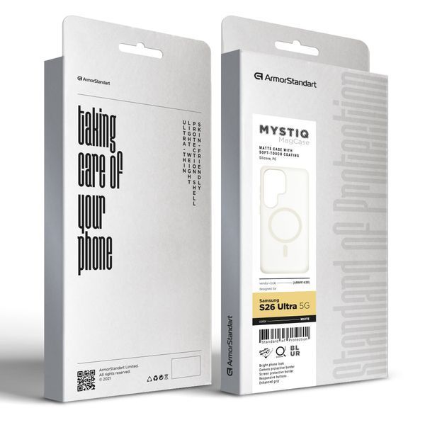 Чохол ArmorStandart Mystiq MagCase для Samsung S26 Ultra 5G White (ARM91638) ARM91638 фото