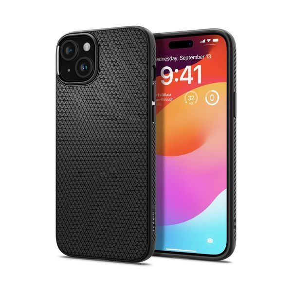 Чохол Spigen Liquid Air для iPhone 15 Plus Matte Black (ACS06650) ACS06650 фото