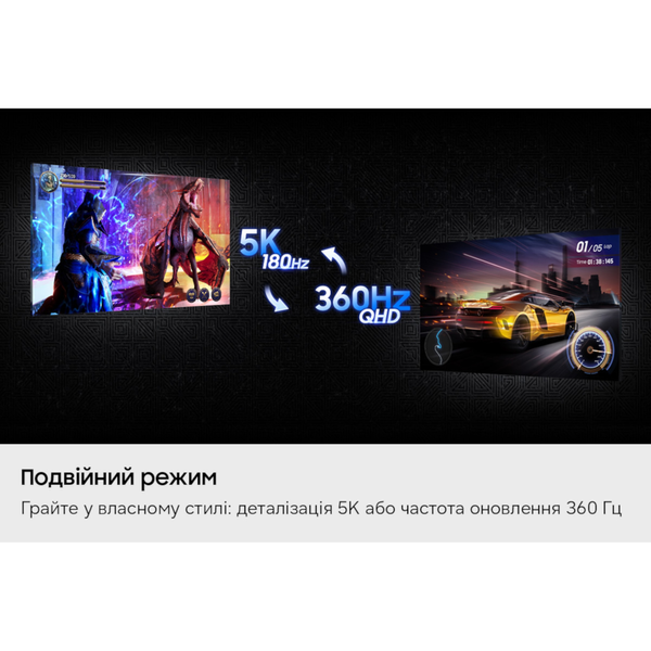 Монітор SAMSUNG IPS 5K 27",5120*2880,180 Гц LS27HG800EFXUA (LS27HG800EFXUA) 3741328 фото