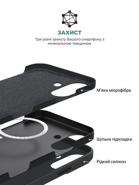 Чохол ArmorStandart ICON2 MagSafe для Apple iPhone 16 Plus Black (ARM78667) ARM78667 фото