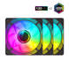 Кулер для корпуса GAMEMAX Кулер для корпусу 120mm*3 KIT ARGB fan KF300 BK (KF300 BK) KF300 BK фото 2