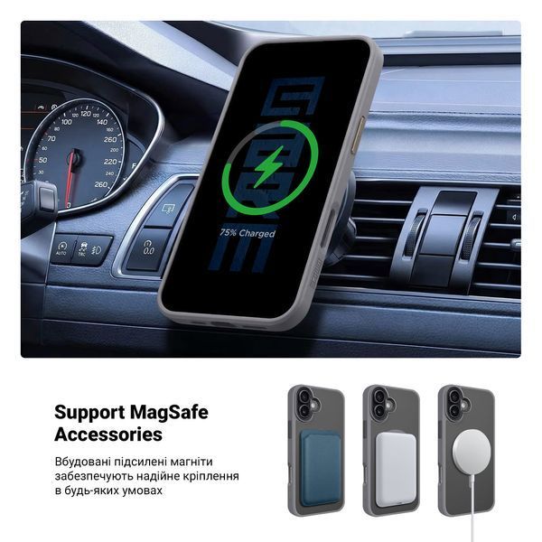 Чохол ArmorStandart Uniq MagSafe для Apple iPhone 16 Plus Titanium Grey (ARM79501) ARM79501 фото