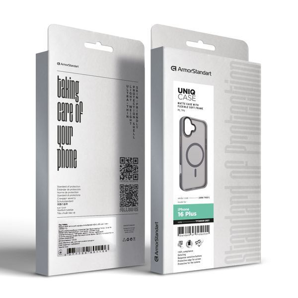 Чохол ArmorStandart Uniq MagSafe для Apple iPhone 16 Plus Titanium Grey (ARM79501) ARM79501 фото