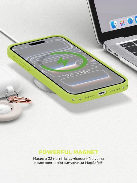 Чохол ArmorStandart ICON2 MagCase для Apple iPhone 17 Pro Neon Yellow (ARM88992) ARM88992 фото