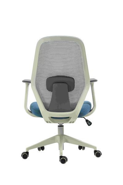 Крісло 2E OFFICE OC110, тканина, фіксовані підлокітники, сіро-блакитний 2E-OC110-BLUE фото