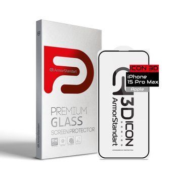 Захисне скло ArmorStandart Icon 3D для Apple iPhone 15 Pro Max (ARM68216) ARM68216 фото