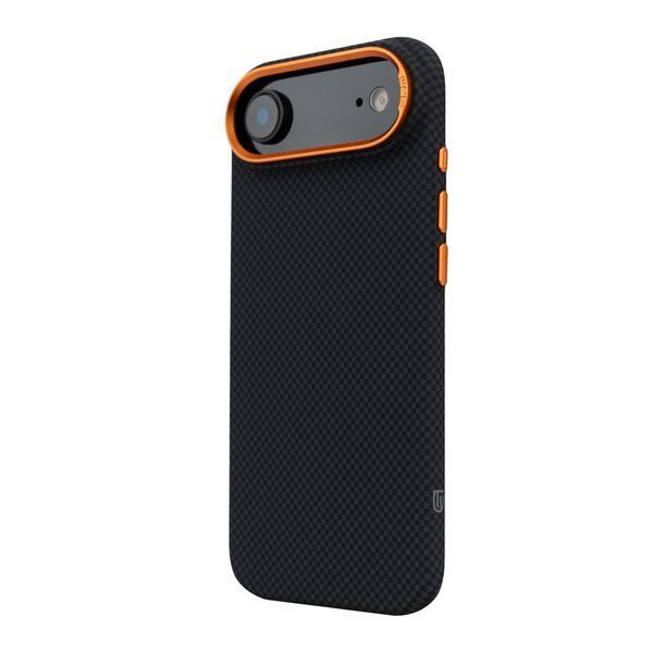 Чохол ArmorStandart LikeCarbon2 SE MagCase для Apple iPhone 17 Air Kevlar Black Orange (ARM89166) ARM89166 фото