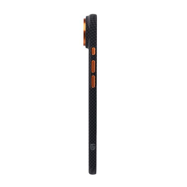 Чохол ArmorStandart LikeCarbon2 SE MagCase для Apple iPhone 17 Air Kevlar Black Orange (ARM89166) ARM89166 фото