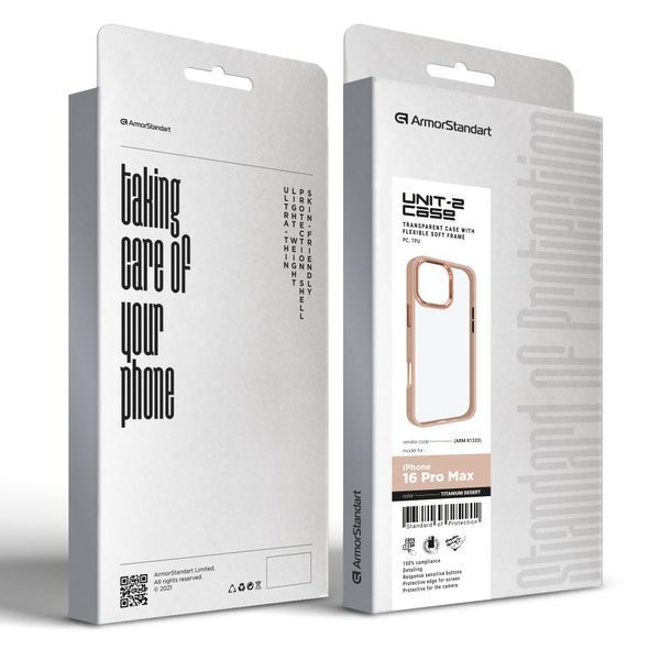 Чохол ArmorStandart UNIT2 для Apple iPhone 16 Pro Max Titanium Desert (ARM81333) ARM81333 фото