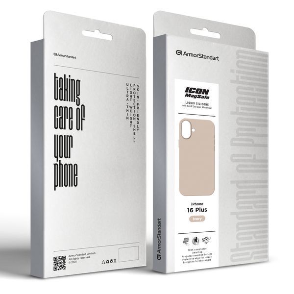 Чохол ArmorStandart ICON2 MagSafe для Apple iPhone 16 Plus Ivory (ARM80185) ARM80185 фото