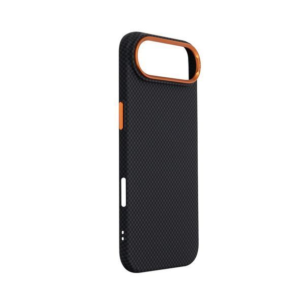 Чохол ArmorStandart LikeCarbon2 SE MagCase для Apple iPhone 17 Air Kevlar Black Orange (ARM89166) ARM89166 фото