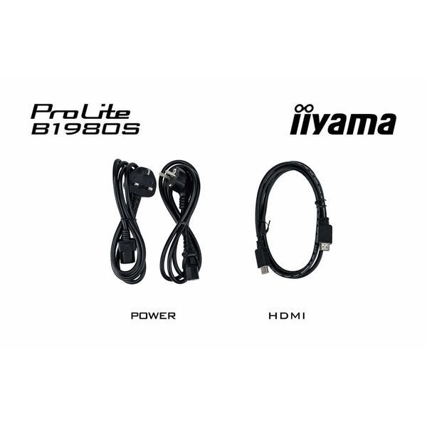 Монітор IIYAMA 19" 5:4 TN РК , 1280х1024, 3 мс (GTG), 250 кд/м2, 75 Гц, 1xHDMI/1xDP, SP 2x2 Вт, HAS B1980S-B1 (B1980S-B1) B1980S-B1 фото