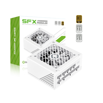Блок живлення GAMEMAX SFX 750W, 80plus Gold,fan 120mm, ful ly modular 3.42 standardOPP, OVP, UVP, OCP, OTP, S GS-750G White (GS-750G White ) GS-750G White  фото
