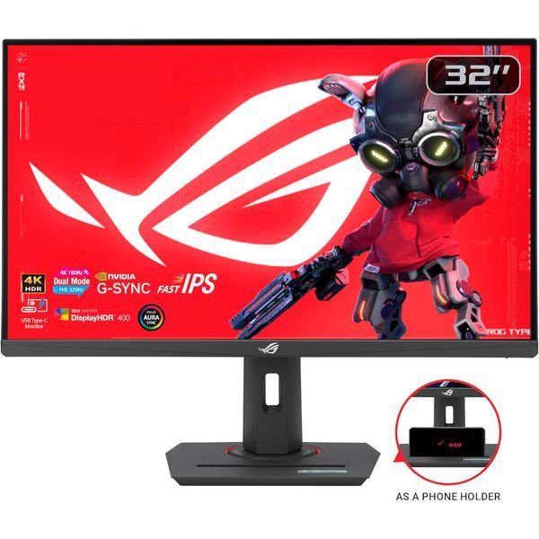 Монітор ASUS ігровий IPS 4K 31.5",3840*2160,160 Гц,HDMI ,DP,USB-C XG32UCG (90LM0B01-B01171) 90LM0B01-B01171 фото