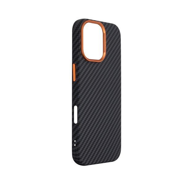 Чохол ArmorStandart LikeCarbon2 SE MagCase для Apple iPhone 17 Black Orange (ARM89160) ARM89160 фото