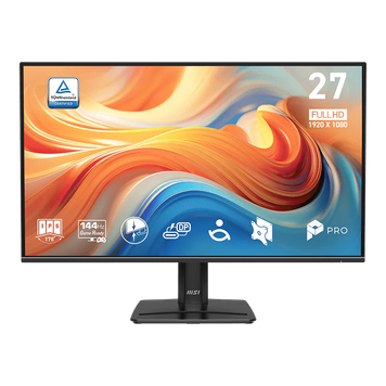 Монітор MSI IPS 27" FHD (1920 x 1080) 1ms 144Hz 178/17 8 /HDMI/Type C15w/колонки 2*2W PRO MP272 E14C (PRO MP272 E14C) 3739459 фото