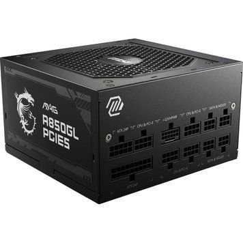 Блок живлення MSI ATX 850W MAG A850GL PCIE5, EU, 850W, Fully-Modular, 80 Plus Gold MAG A850GL PCIE5 (MAG A850GL PCIE5) MAG A850GL PCIE5 фото