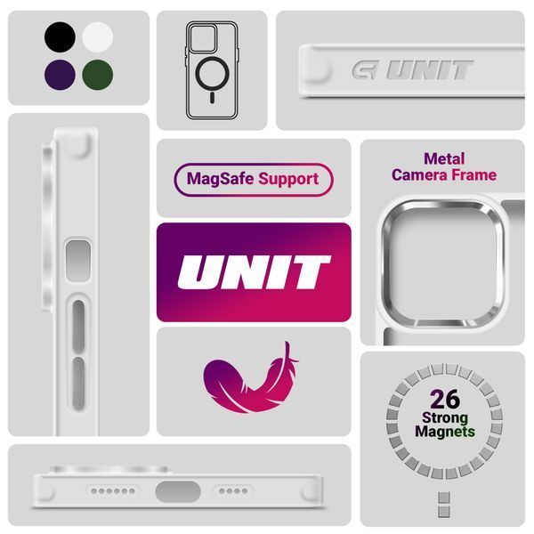 Чохол ArmorStandart Unit MagSafe для Apple iPhone 15 Pro Max Matte Clear Silver (ARM69350) ARM69350 фото