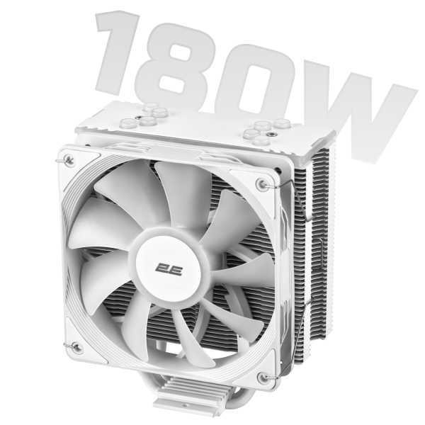 Процесорний кулер 2E GAMING Air Cool ACN120W-ARGB, LGA1851, 1700, 1200, 115x, 1366, AM5, AM4, AM3, AM3+, AM2 ,AM2+, FM2, FM1 4pin PWM, 3pin +5VARGB, TDP 180W 2E-ACN120W-ARGB фото