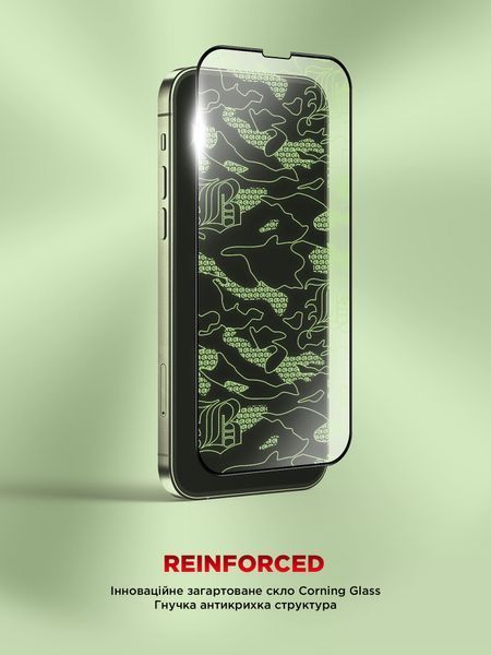 Захисне скло ArmorStandart Corning Black Icon для Apple iPhone 16e / 14 / 13 / 13 Pro (ARM79553) ARM79553 фото