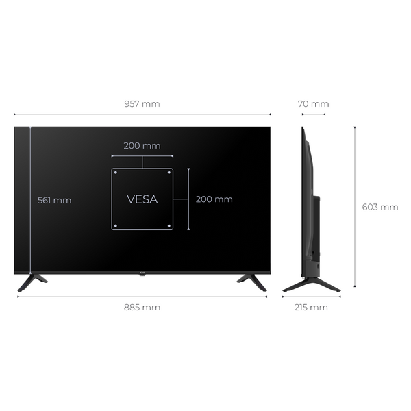 Телевізор KIVI 43", QLED, UHD, VIDAA 43U9000HB (43U9000HB) 43U9000HB фото