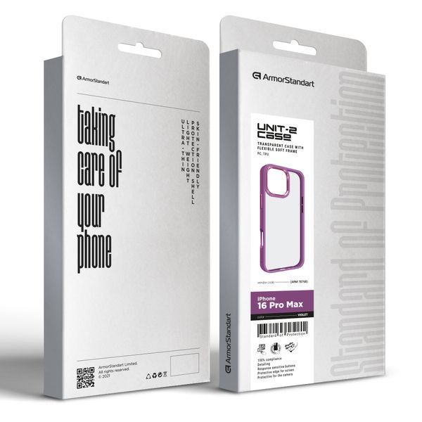 Чохол ArmorStandart UNIT2 для Apple iPhone 16 Pro Max Violet (ARM78768) ARM78768 фото