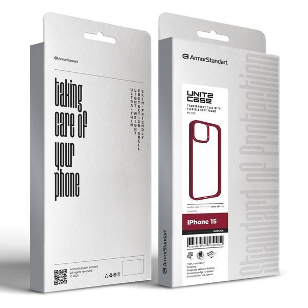 Чохол ArmorStandart UNIT2 для Apple iPhone 15 Marsala (ARM69971) ARM69971 фото