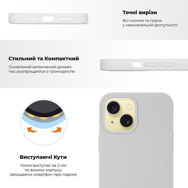 Чохол Original Silicone Case для Apple iPhone 15 Grapefruit (ARM69827) ARM69827 фото
